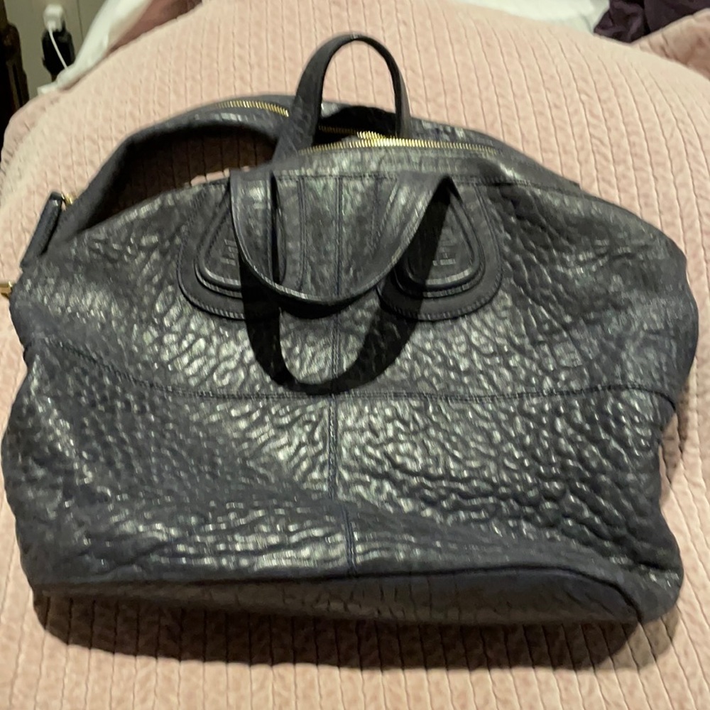 Givenchy navy blue slouchy bag